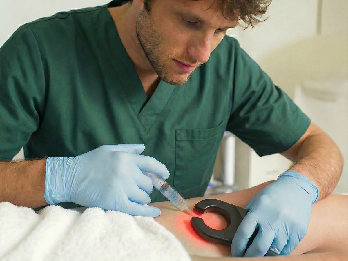 Dr. Andrea Giachetti durante un trattamento T.R.A.P.
